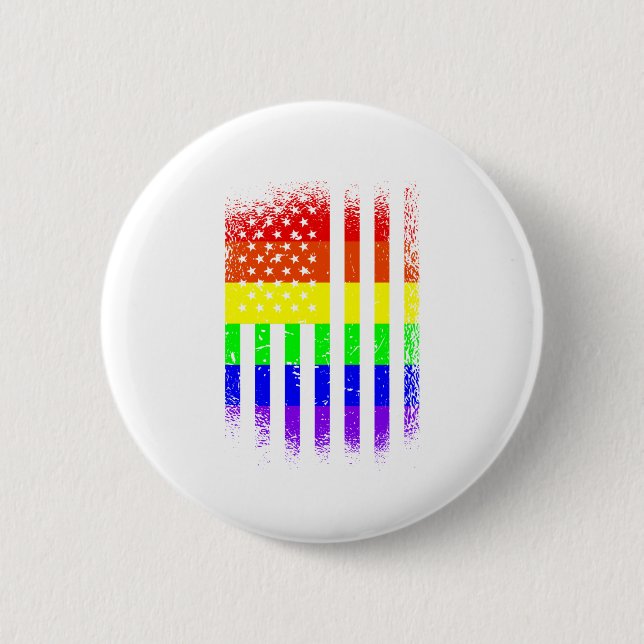 Regenbogenschwanz Button (Vorderseite)