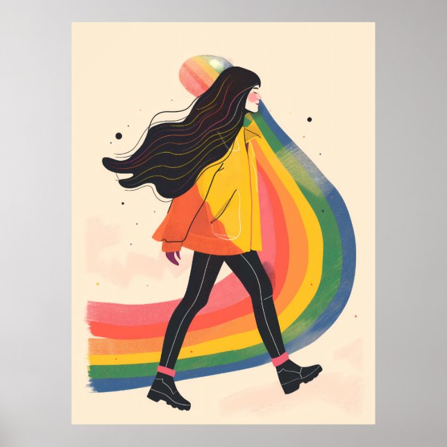 Regenbogenschwule, Gay Lesbian, Stolz Poster (Vorne)