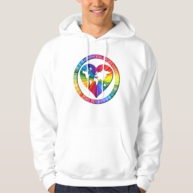 Regenbogenseelenkreis Hoodie (Vorderseite)