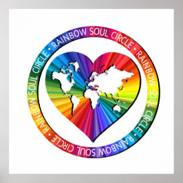Regenbogenseelenkreis Poster