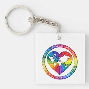 Regenbogenseelenkreis Schlüsselanhänger