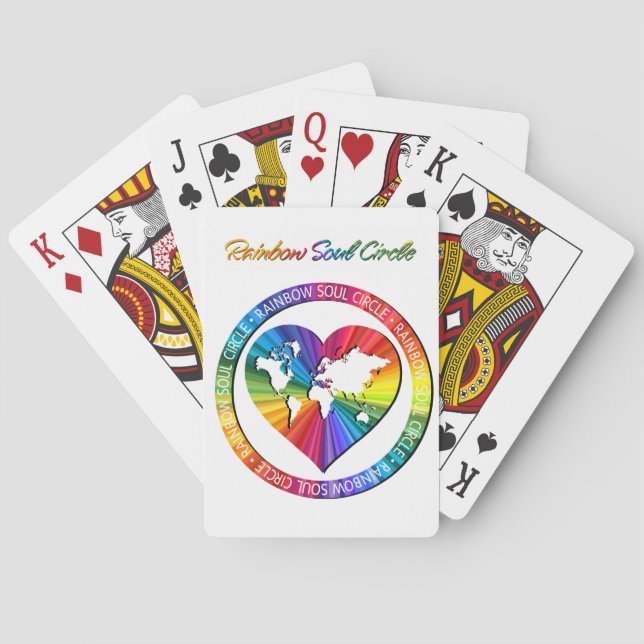 Regenbogenseelenkreis Spielkarten (Rückseite)