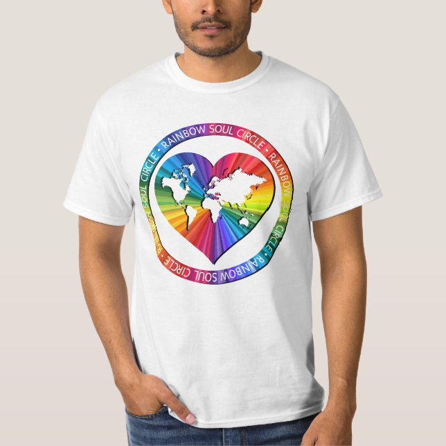 Regenbogenseelenkreis T-Shirt (Vorderseite)