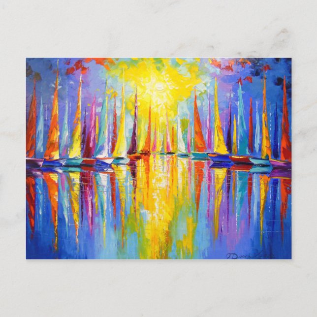 Regenbogensegler Postkarte (Vorderseite)