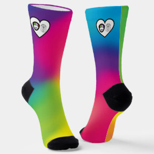 Regenbogensocken   AOSA & AWS Socken