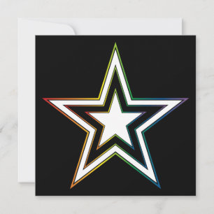 Regenbogenstar Einladung