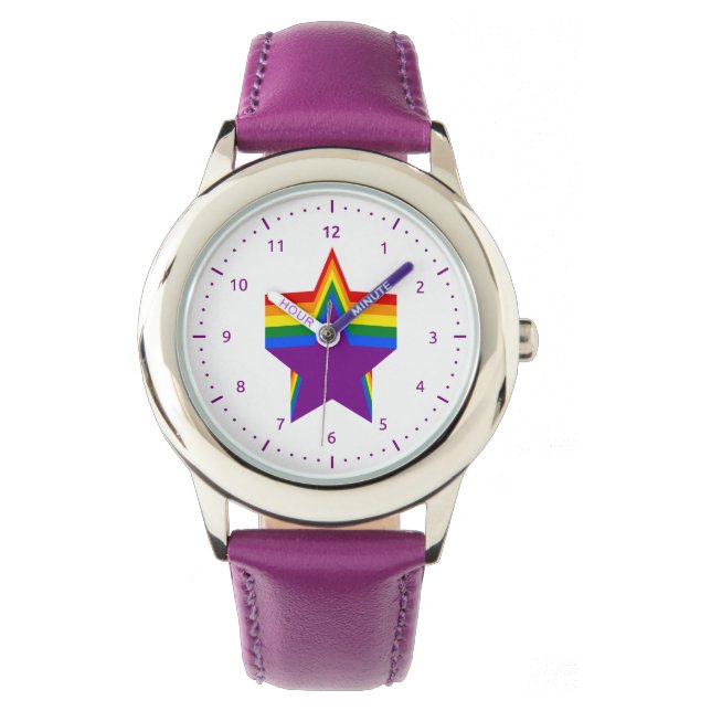 Regenbogenstars beobachten armbanduhr (Vorderseite)