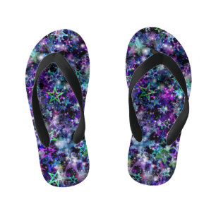 Regenbogenstars Kinder kippen Flops Kinderbadesandalen