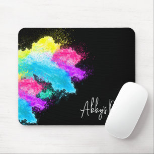 Regenbogenstaub mit Namen Mousepad