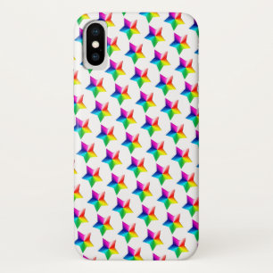 Regenbogensterne auf weißem Case-Mate iPhone Gehäu Hülle