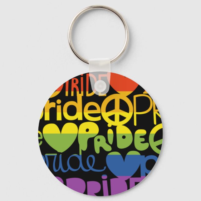 Regenbogenstolz Schlüsselanhänger (Vorderseite)