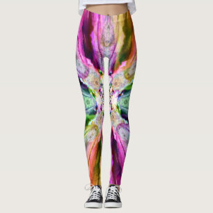 Regenbogenstrahlen-Leggings Leggings