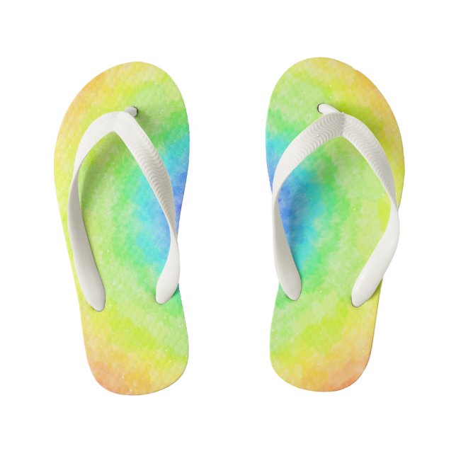 Regenbogenstrahlung Kinderbadesandalen (Fußbett)