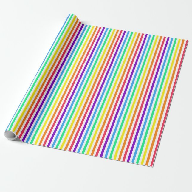 Regenbogenstreifen 13 geschenkpapier (Ungerollt)