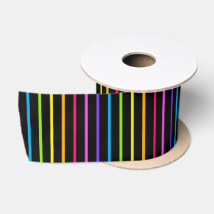 Regenbogenstreifen 8,2 Satinband