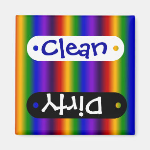 Regenbogenstreifen Abstrakte farbenfrohe Geschenke Magnet