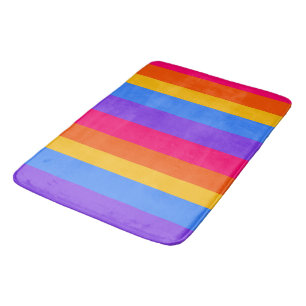 Regenbogenstreifen Badematte