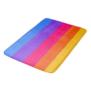 Regenbogenstreifen Badematte