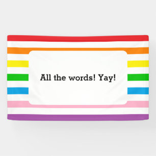 Regenbogenstreifen! Banner