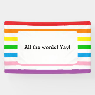 Regenbogenstreifen! Banner
