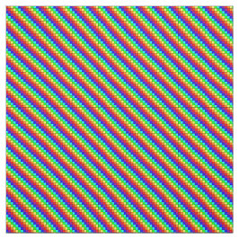 Regenbogenstreifen - Baumwollgewebe Stoff