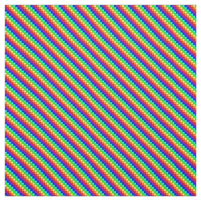 Regenbogenstreifen - Baumwollgewebe Stoff (Muster)