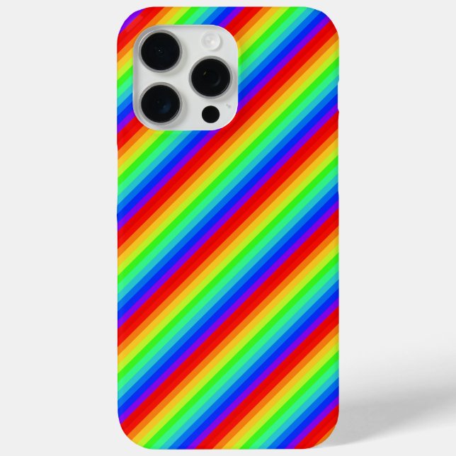 Regenbogenstreifen Case-Mate iPhone Hülle (Rückseite)