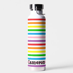Regenbogenstreifen Custom Trinkflasche