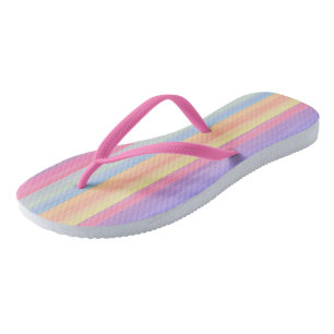 Regenbogenstreifen Flip Flops