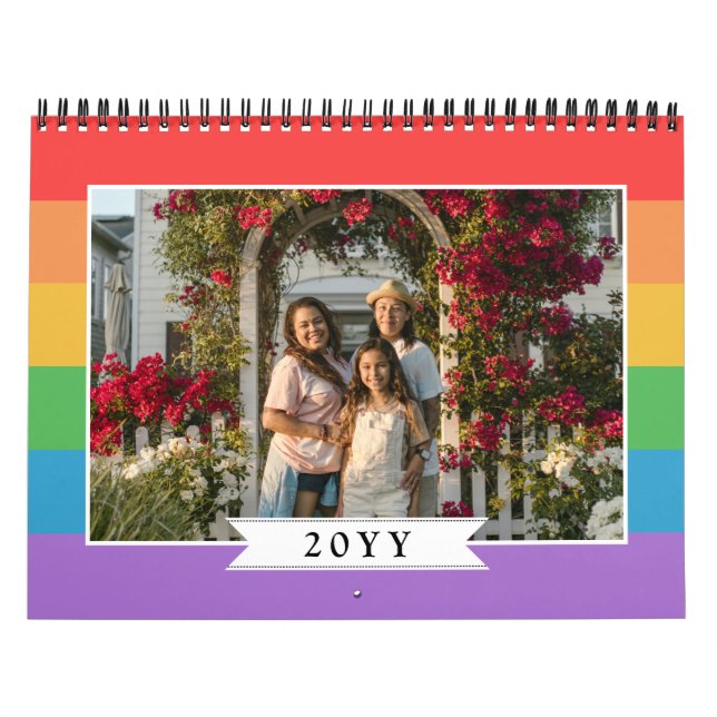 Regenbogenstreifen für LGBT-Fotos Kalender (Titelbild)