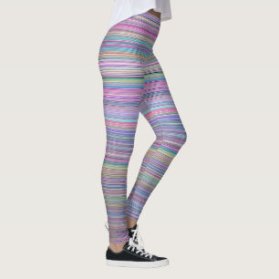 Regenbogenstreifen gebrochenes Flatscreen Leggings