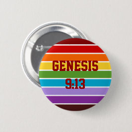 Regenbogenstreifen, Genesis 9:13 Button