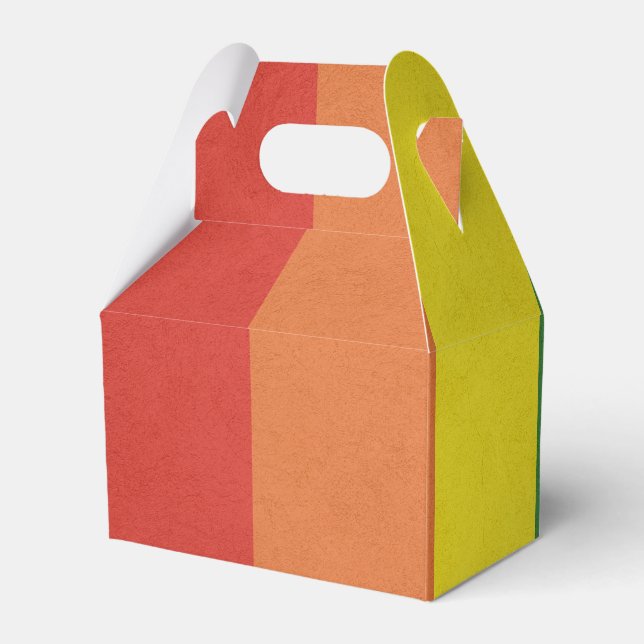 Regenbogenstreifen Geschenkschachtel (Rückseite)