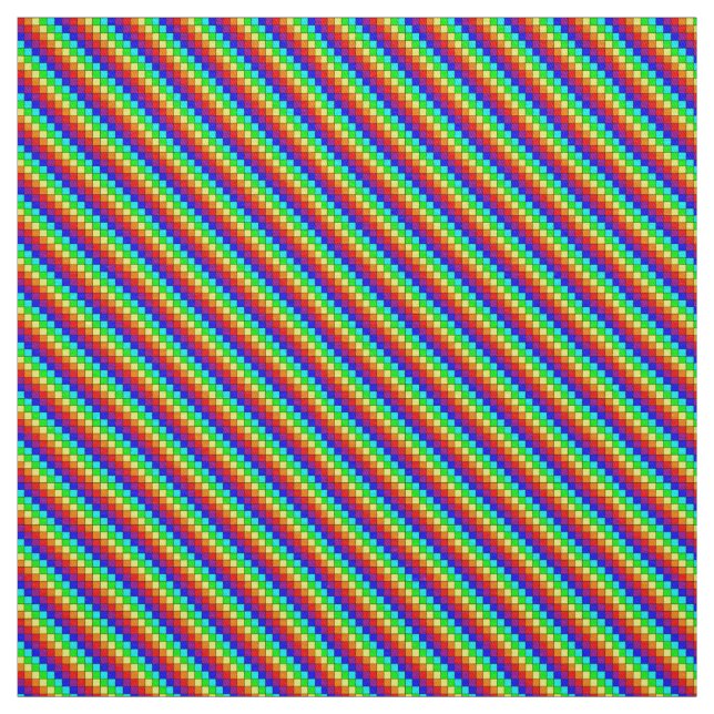 Regenbogenstreifen - Gewebt aus Baumwolle Stoff (Muster)