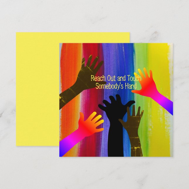 Regenbogenstreifen (Hände) (Vorne/Hinten)