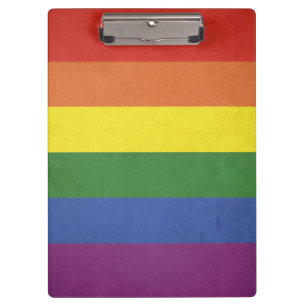 Regenbogenstreifen Klemmbrett