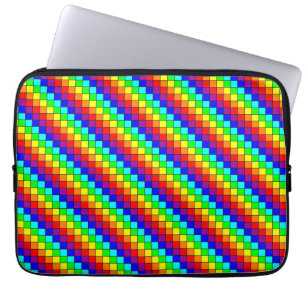 Regenbogenstreifen - Laptop-Sieb Laptopschutzhülle