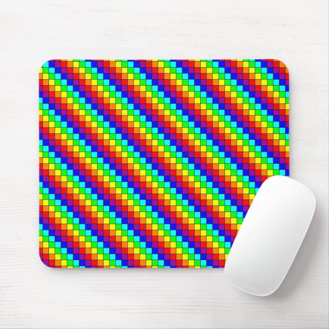Regenbogenstreifen - Maus-Pad Mousepad (Mit Mouse)
