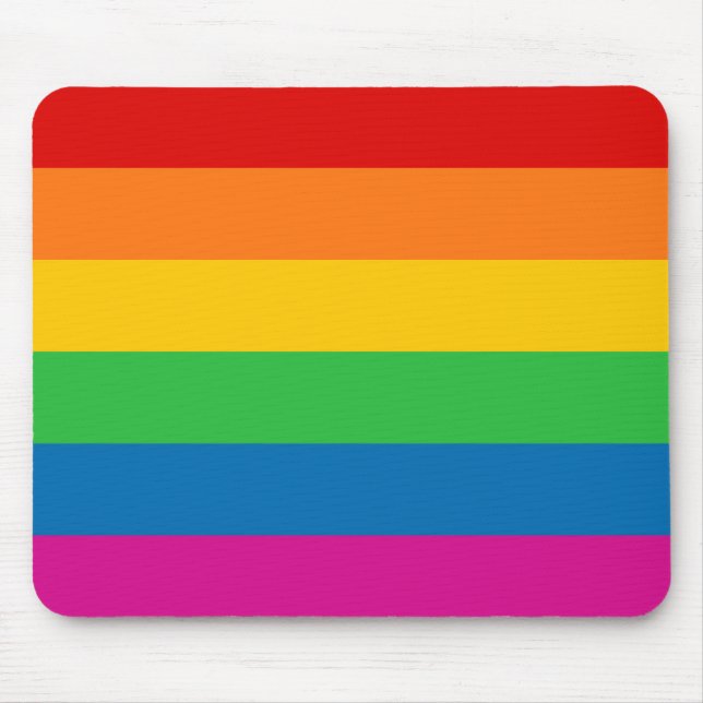Regenbogenstreifen Mousepad (Vorne)