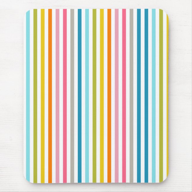 Regenbogenstreifen Mousepad (Vorne)