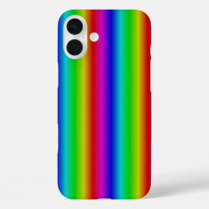 Regenbogenstreifen - Muster iPhone 16 Plus Hülle