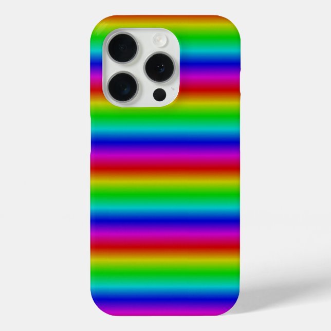Regenbogenstreifen - Muster Case-Mate iPhone Hülle (Rückseite)