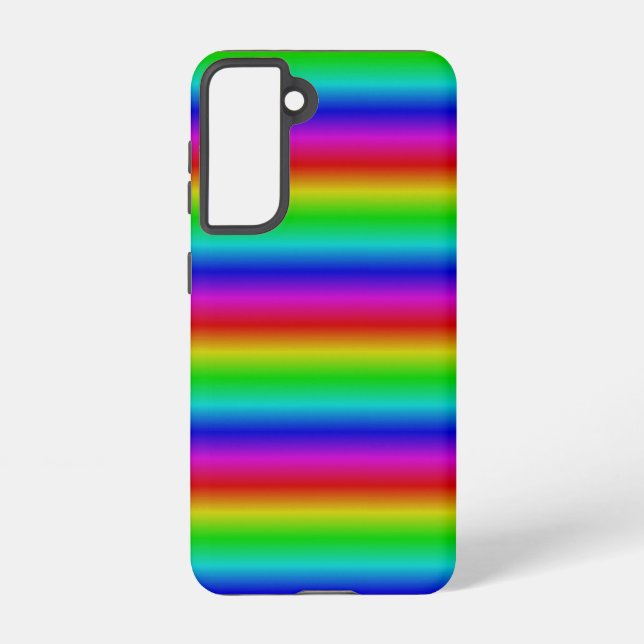 Regenbogenstreifen - Muster Samsung Galaxy Hülle (Rückseite)