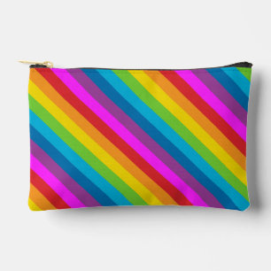 Regenbogenstreifen-Muster Zubehörtasche