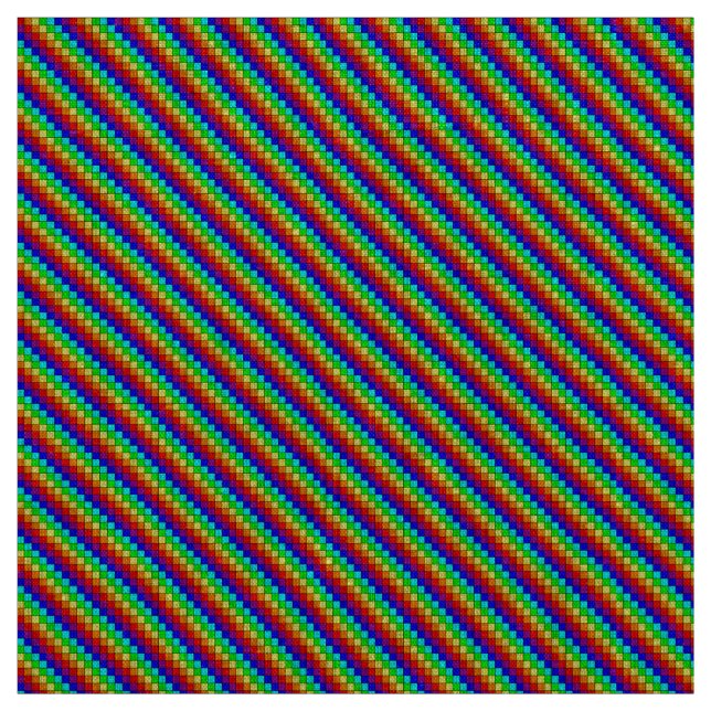 Regenbogenstreifen - Naturgewebe Stoff (Muster)