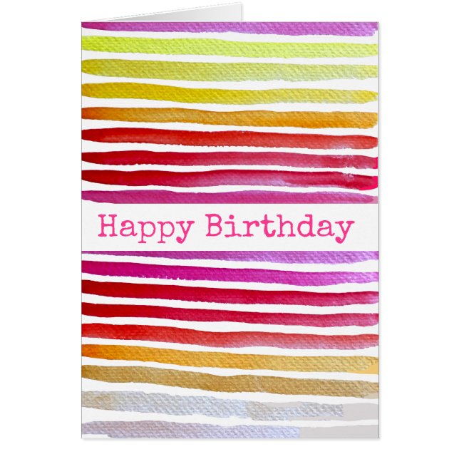 Regenbogenstreifen niedliche Wasserfarbe (Vorne)