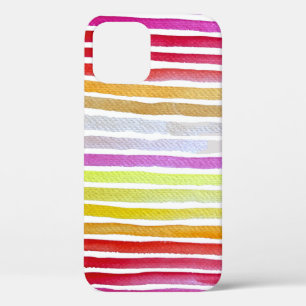 Regenbogenstreifen niedliche Wasserfarbe Case-Mate iPhone Hülle