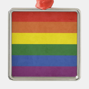 Regenbogenstreifen Ornament Aus Metall