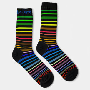 Regenbogenstreifen - personalisierbar socken