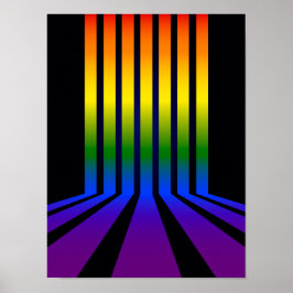 Regenbogenstreifen Poster